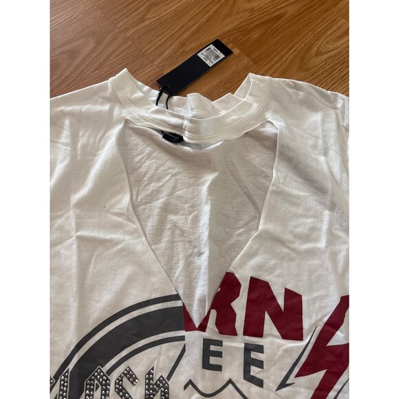 Revamped Slash Tour T Shirt New York Womens V-Neck Graphic Tee White Medium NEW - Picture 5 of 8
